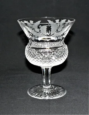 Buy Edinburgh Crystal Thistle Design Champagne Coupe- Signed • 85£