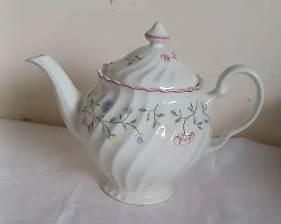 Buy Vintage Johnson Brothers Summer Chintz 2 Pint Teapot Floral White Pink • 14.99£