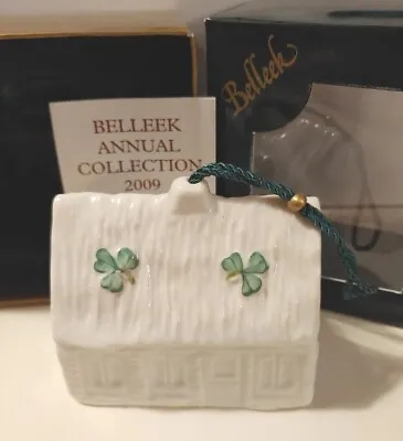 Buy Belleek Porcelain Ornament! Irish  Quiet Man Cottage  22nd Edition Perfect B3805 • 56.82£