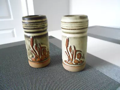 Buy Pair Of Tremar Cornwall Pottery Studio Vases • 7.99£