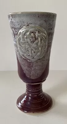 Buy Pottery Ceramic Vase ~ Celtic Dara Knot Symbol Of Strength ~Signed Joyce Branck • 67.24£