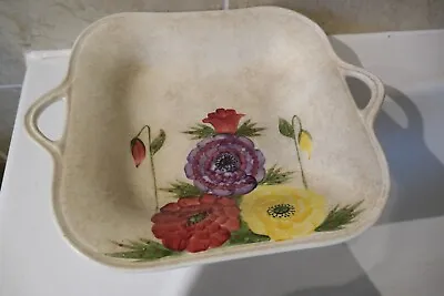 Buy Radford Pottery 23 Cm Square 2 Handled Floral Painted Shallow Bowl -serving Dish • 29.50£