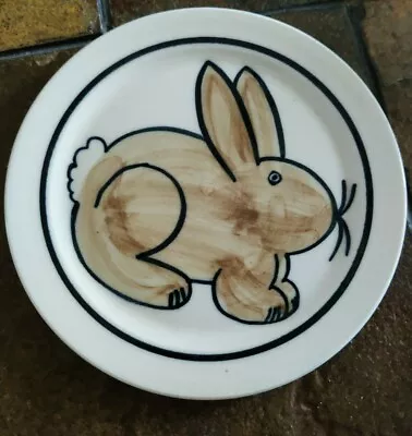Buy Karen Donleavy KD Bunny Rabbit 7  Plate Hand Made Pottery Stoneware  • 13.76£
