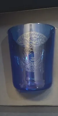 Buy Versace Medusa  Light Blue Glass Votive Candle Holder By Rosenthal Glass • 177.19£