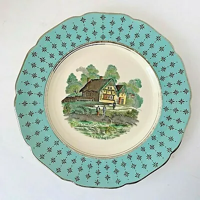 Buy Rare Vintage Hand Painted  Ye Olde Jug Inn  Lusterware Plate By Gray's Pottery - • 28.34£