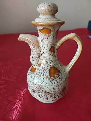 Buy Vintage Fosters Pottery Cornwall Honeycomb Vinegar Jug With Lid • 9.99£