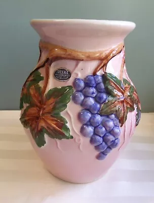 Buy DIANA Pottery Vase, Made In Australia, 1950s, Handpainted, Back Stamp And Label • 37.92£