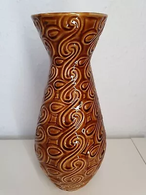 Buy Vintage Mid-Century Retro Kilrush/Celtic Pottery Vase Brown Swirls 114-35 • 26.99£