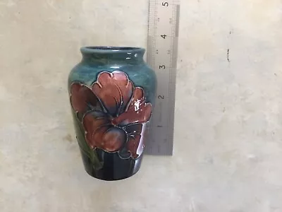 Buy Moorcroft Miniature Vase In The Hibiscus Pattern  • 50£