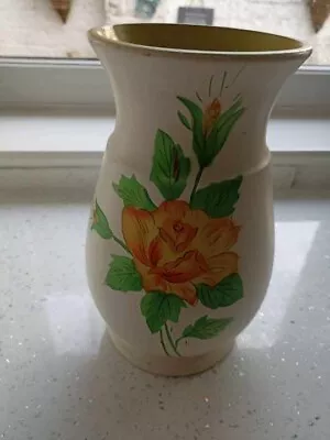 Buy Large Ashley Ellgreave Pottery Vase Floral Design Signed By Ashley 8.5  Tall • 8£