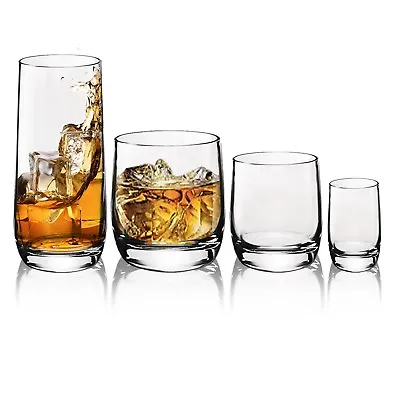 Buy Bormioli Rocco Loto Juice Drinking Glasses Hi Ball Whisky Shot Tumblers Cups • 7.49£