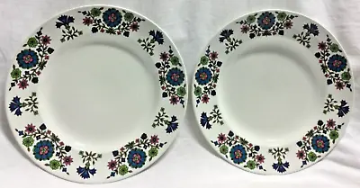 Buy Midwinter Fine Tableware Staffordshire Two Floral Plates Country Garden Pattern • 17.99£