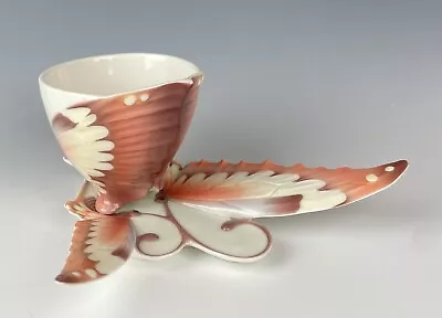 Buy Franz Fine Porcelain Butterfly Tea Cup & Saucer • 76.61£