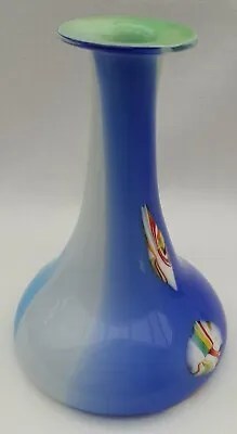 Buy Hand-blown Studio Art Glass Vase In Excellent Condition  • 15.99£
