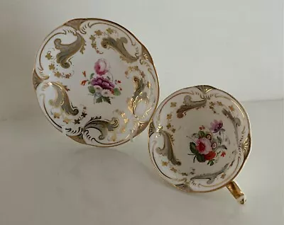 Buy Antique ROCKINGHAM POTTERY CABINET CUP AND SAUCER • 45£