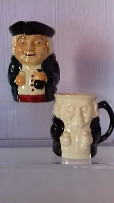 Buy Vintage Shorter & Sons Toby Jugs - Widecombe Style - Black & White, No 2. UK • 15£