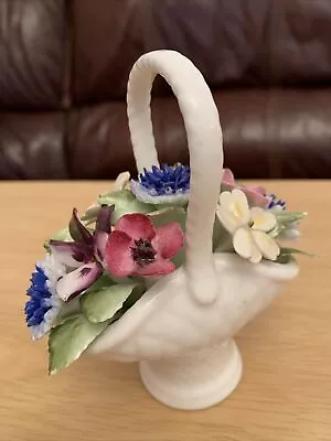 Buy Vintage Royal Doulton Porcelain Flower Basket Primrose Anemone Pansy Cornflower • 7£