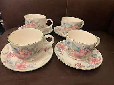 Buy Royal Doulton Expressions Carmel Set Of 4 Cups & Saucers • 9.99£