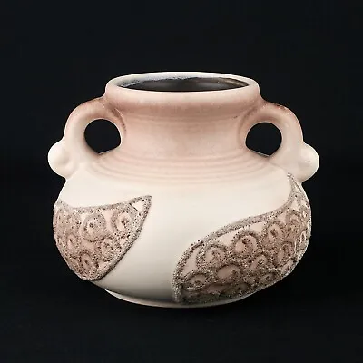 Buy Vintage West Germany Pottery Handled Vase  2978 Fat Lava • 18£