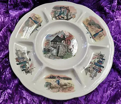 Buy Sarreguemines Obernai H. Loux Ceramic, Snack Plate Large, Round, Rarity • 33.84£