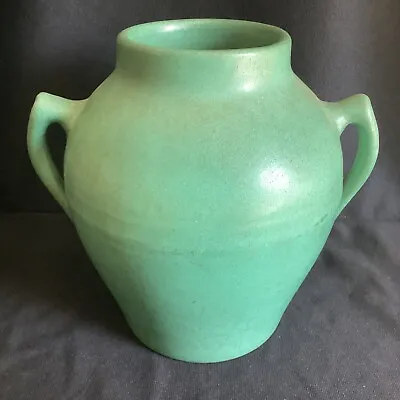 Buy Antique Pfaltzgraff York Art Pottery Matte Green Arts & Crafts Mission Vase • 72.03£