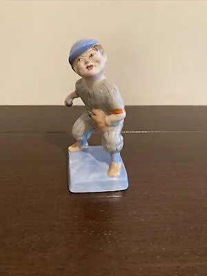 Buy Vintage W. R. Midwinter Ltd Burslem England Porcelain Boy Baseball Figurine • 47.31£