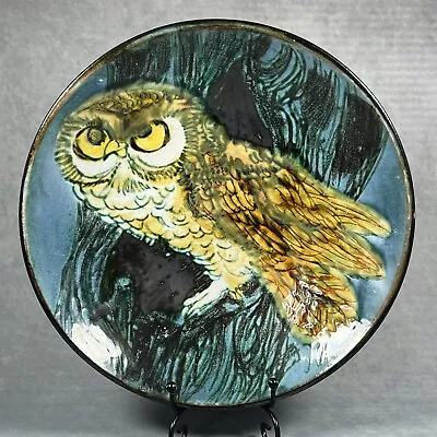 Buy Chelsea Pottery Large 25cm Joyce Morgan Shallow Bowl With 'Owl' Decoration • 75£