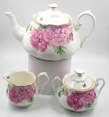 Buy Lovely Mint Royal Albert Miranda Kerr Friendship Large Teapot Jug & Sugar Bowl • 144£