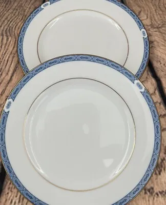 Buy Boots Fine China-Blenheim Pattern-Pair Of Side Plates-6.5”-Blue & White-Gold Rim • 12£