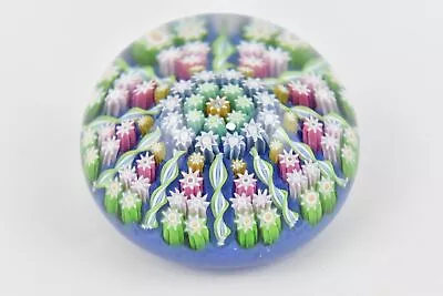 Buy Perthshire Millefiori Handblown Glass Paperweight Multicoloured Flowers Vintage  • 99.99£