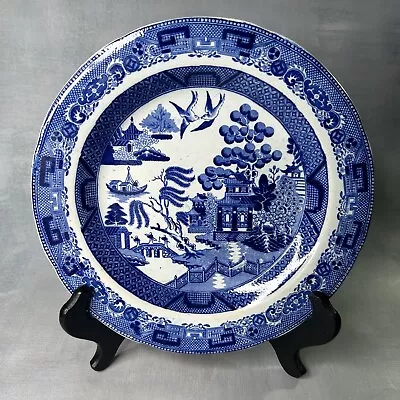 Buy Antique James & Ralph Clews Stone China Staffordshire Blue Willow Plate 8.5” • 142.15£