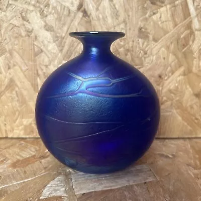 Buy Vintage Phoenician Glass Malta Iridescent Lustre Art Glass Bottle Vase 5  • 29.99£
