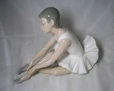 Buy Large Nao By Lladro Stretching BALLERINA Girl Figure Figurine 0151 • 19.99£