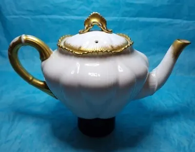Buy Vintage Shelley (Late Foley) White & Gold Dainty Teapot • 10£