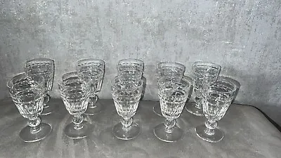 Buy SET Of 10 STUART CRYSTAL 'SENATOR'  SHERRY GLASSES 4⅛  Tall • 49.95£
