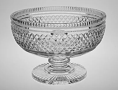Buy WATERFORD CRYSTAL 7 3/8  COLLEEN CENTRE PIECE FOOTED FRUIT BOWL - Signed. Scarce • 160£