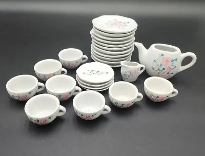 Buy 25- Vintage Children's China Tea Set Honghua Craft Floral Design • 12.25£