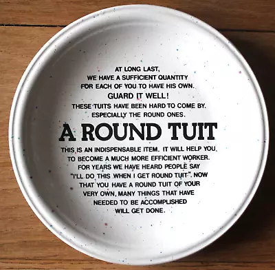 Buy John Tams Banquet A Round Tuit Dish • 9.99£
