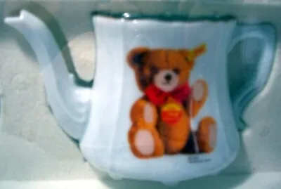 Buy Vintage Teddy Bear Porcelain Children’s Tea Set Germany Feines Porzellan 8 Piece • 28.81£