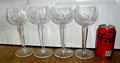 Buy Set Of 4 Bohemia / Bohemian Crystal Wine / Hock Glasses ~ 7.5  High ~ Excellent • 39.99£