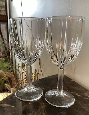 Buy Set(2) Marquis Waterford Crystal Sonesta Wine Water Glasses Goblets Germany • 37.64£