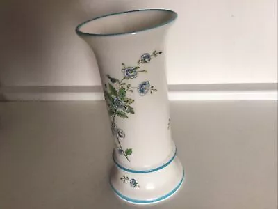Buy Coalport Vase With Blue Flowers 12cms High Preowned • 7£