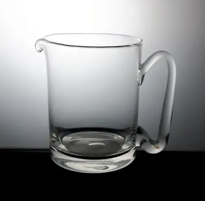 Buy Crystal Glass 14.5cm / 1 Litre Jug - Water Juice Handmade Vintage • 10£