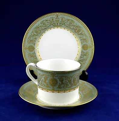 Buy Royal Worcester BALMORAL Green Trio Tea / Coffee Cup & Saucer - PERFECT • 19.50£
