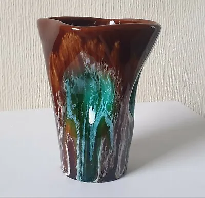 Buy Rare Vintage Mid-Century Vallauris Studio Art Pottery Glazed Cup Vase France VGC • 31.62£