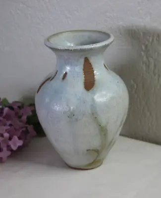 Buy Pottery Vase Gray Brown Signed • 12.54£