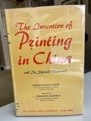 Buy The Invention Of Printing In China & Its Spread Westward Thomas Francis Carter,  • 122.54£