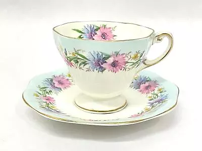 Buy Vintage Foley Bone China Tea Cup And Saucer Set Cornflower • 19.80£