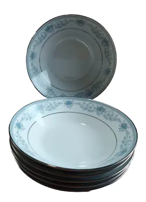 Buy Noritake  Blue Hill 7 1/2  Diameter Soup Bowls  2482 Sri Lanka Set Of 6 • 72.04£