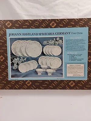 Buy Johann Haviland “Blue Garland” Bavaria Germany 20 Piece Set Fine China In Box • 80.70£